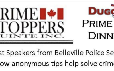 Crime Stoppers Quinte Fundraising Dinner